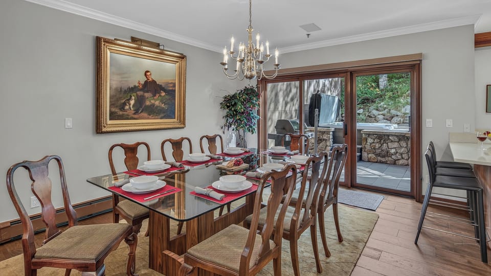 Dining Area, Main Level - Table with access to patio