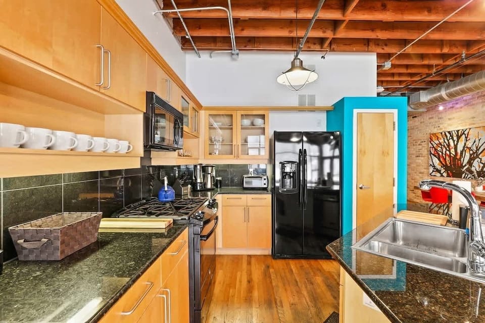This property is stocked with basic cooking and serving supplies.
