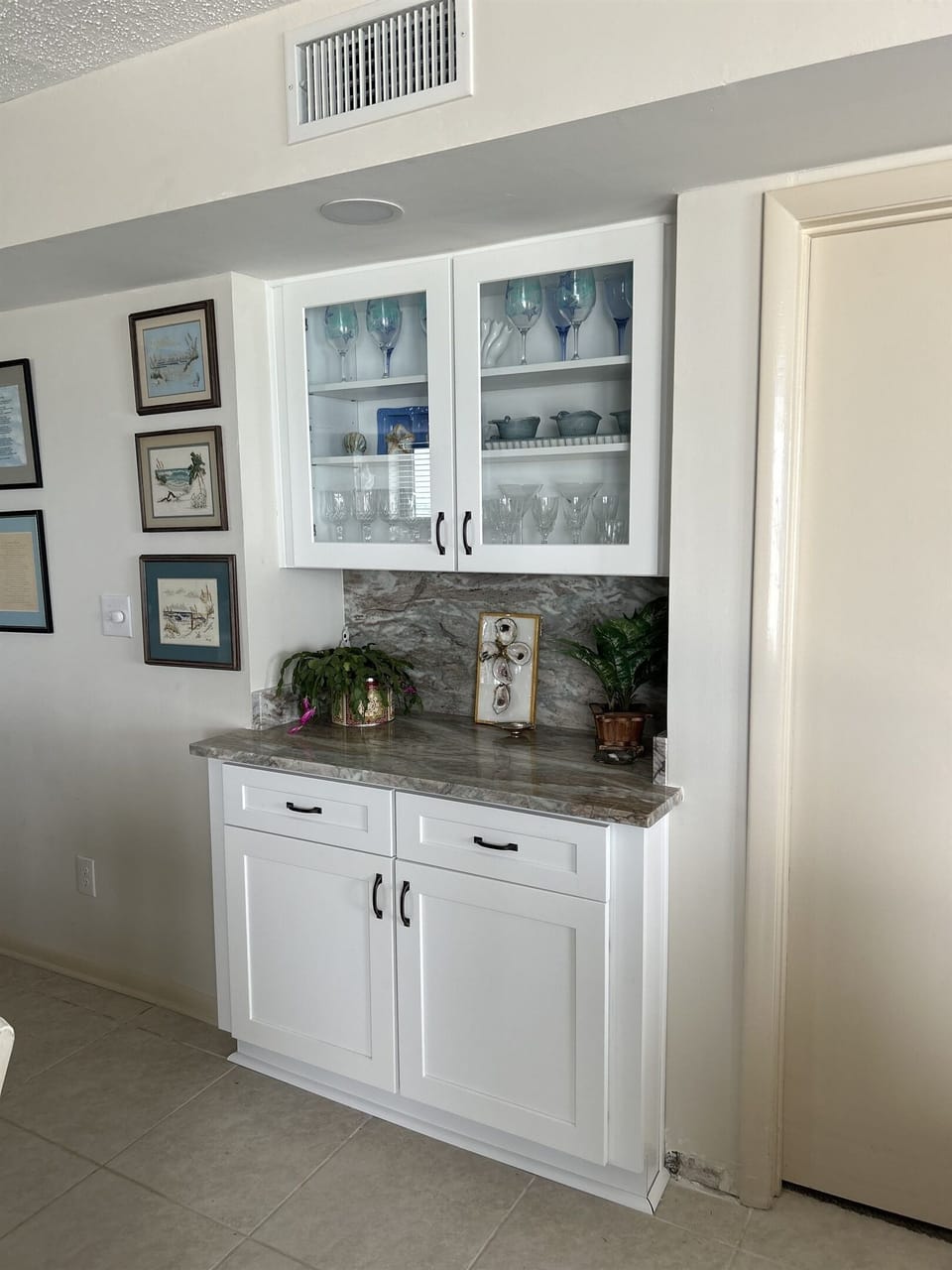 Kitchen workspace at Wind Drift Orange Beach fully equipped vacation rental condo
