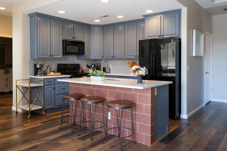 Newly remodeled kitchen.