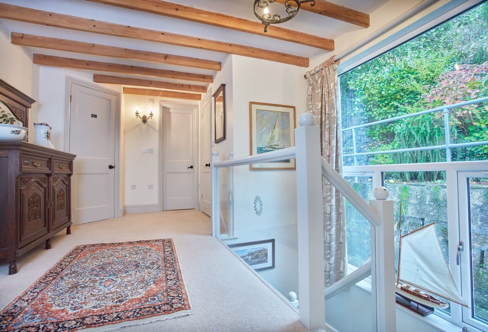 Prospect House, Coverack. First floor: Landing with stairs to ground floor