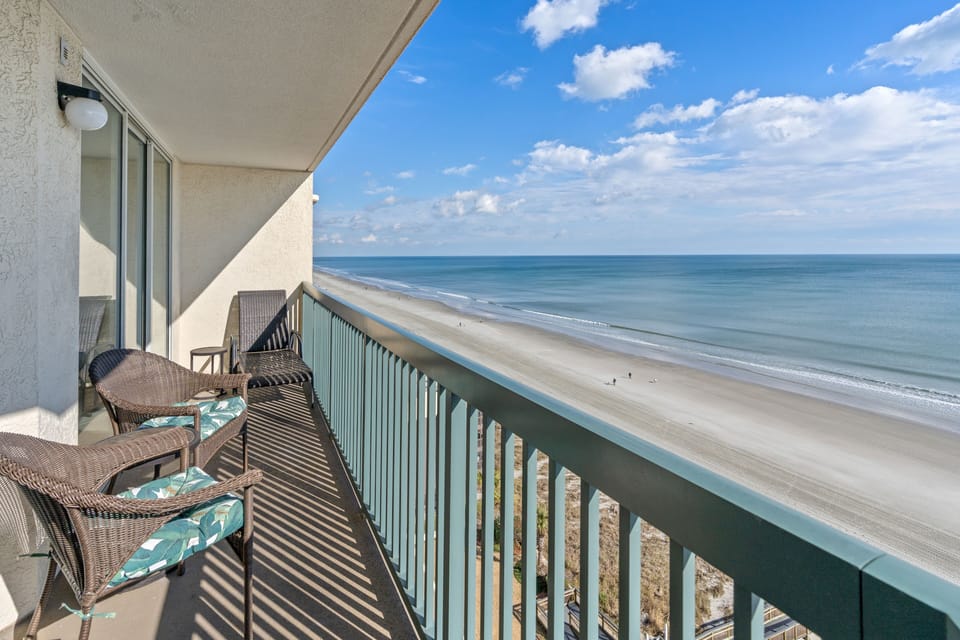 Morning coffee and conversation are best while gazing at the wonder of the ocean