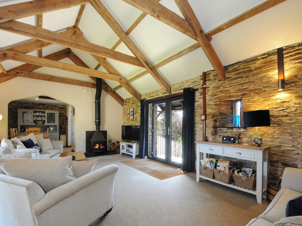Cottage | Living area | Fireplace