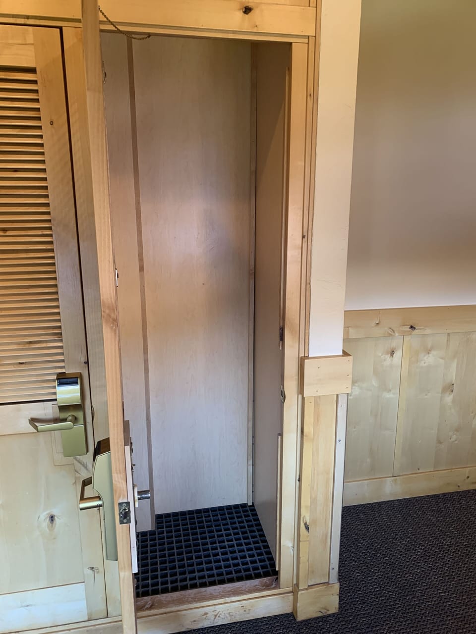 Our ski locker is closest to elevator 