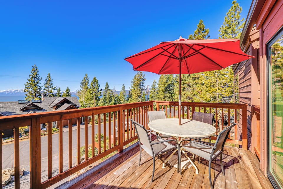 Furnished Deck | Outdoor Dining | Lake Views