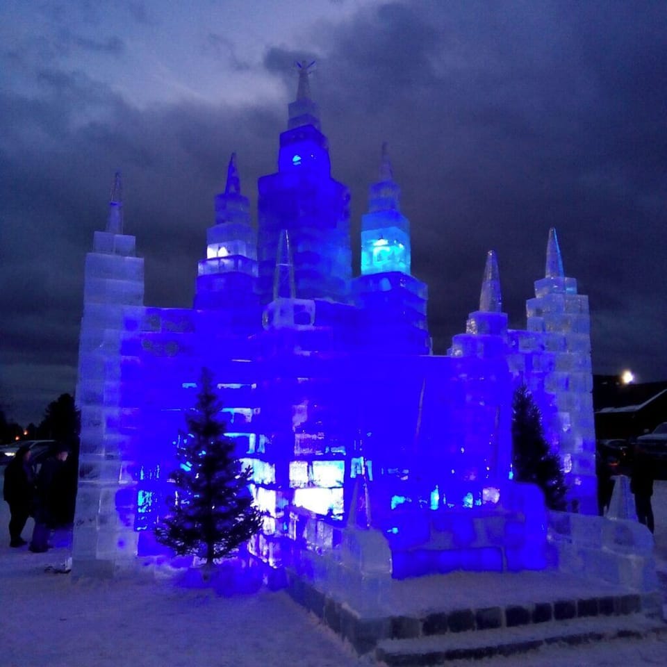 Come see the ice castle typically built in late January.