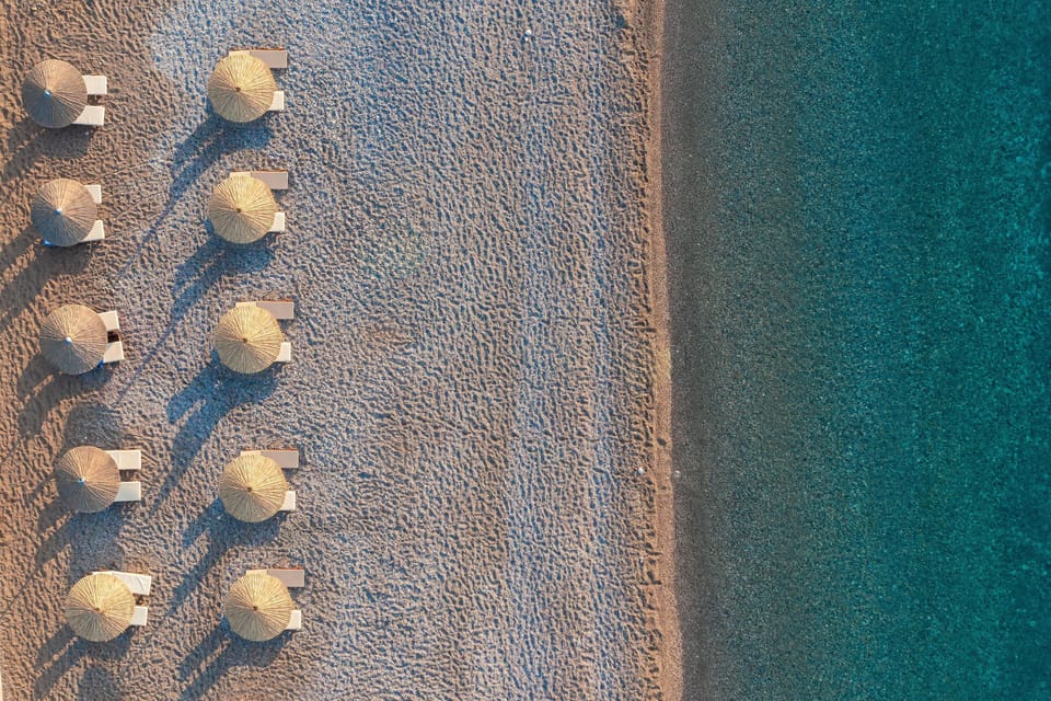 Private beach