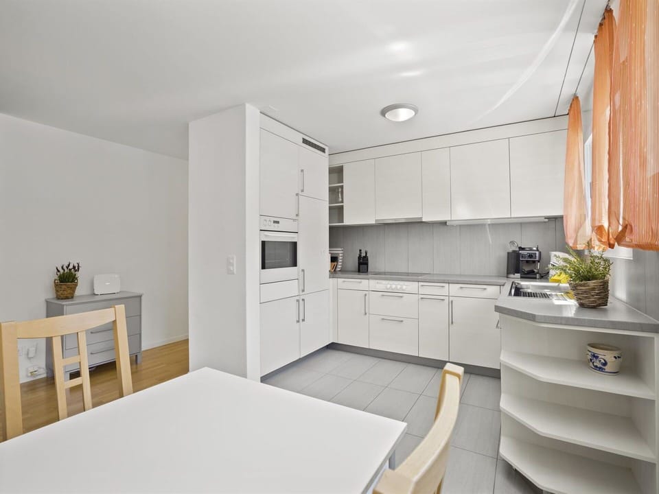 Cabinetry, Furniture, Building, Table, Houseplant, Flowerpot, Window, Door, Plant, Wood