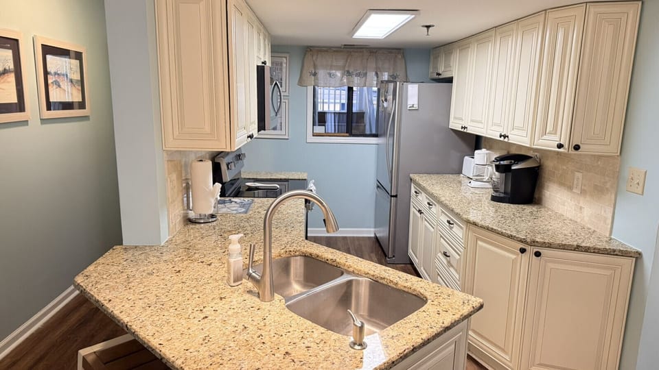 Fully stocked kitchen