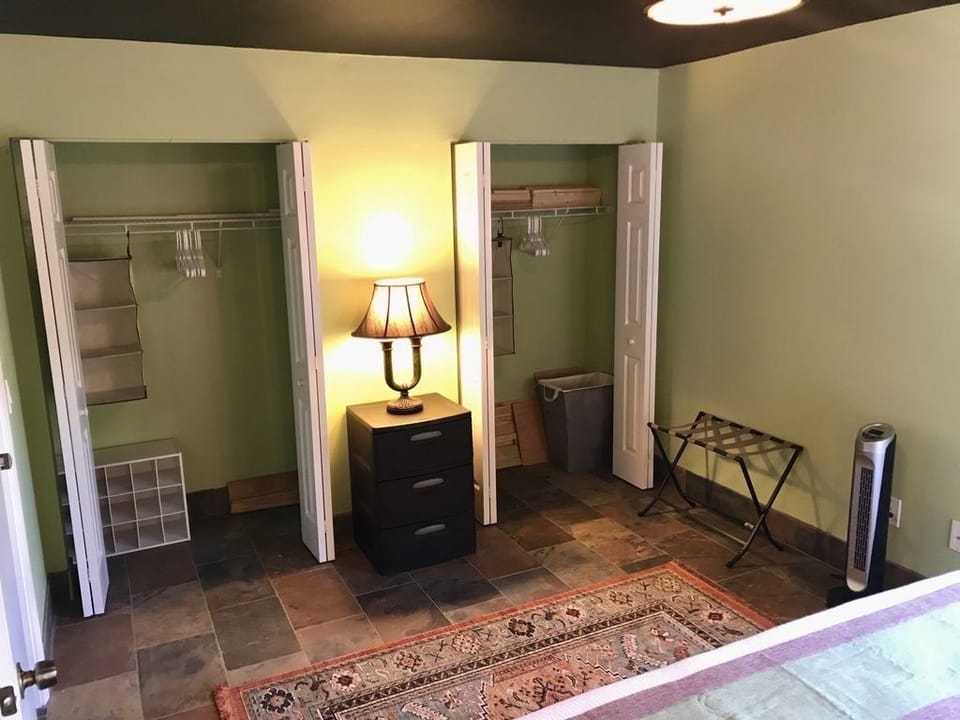 Master bedroom closets