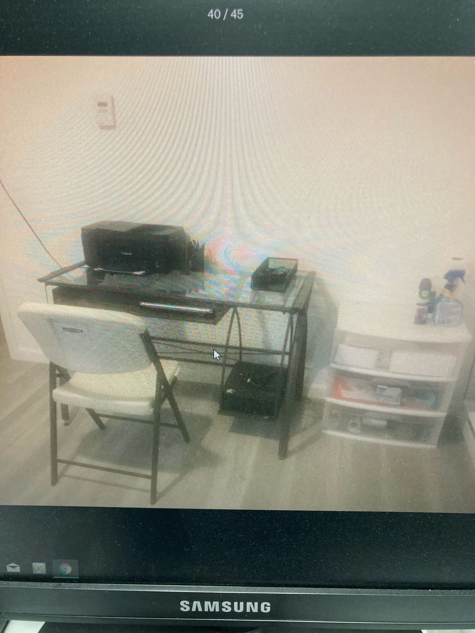 Office, with printer, paper, envelopes in the basement 