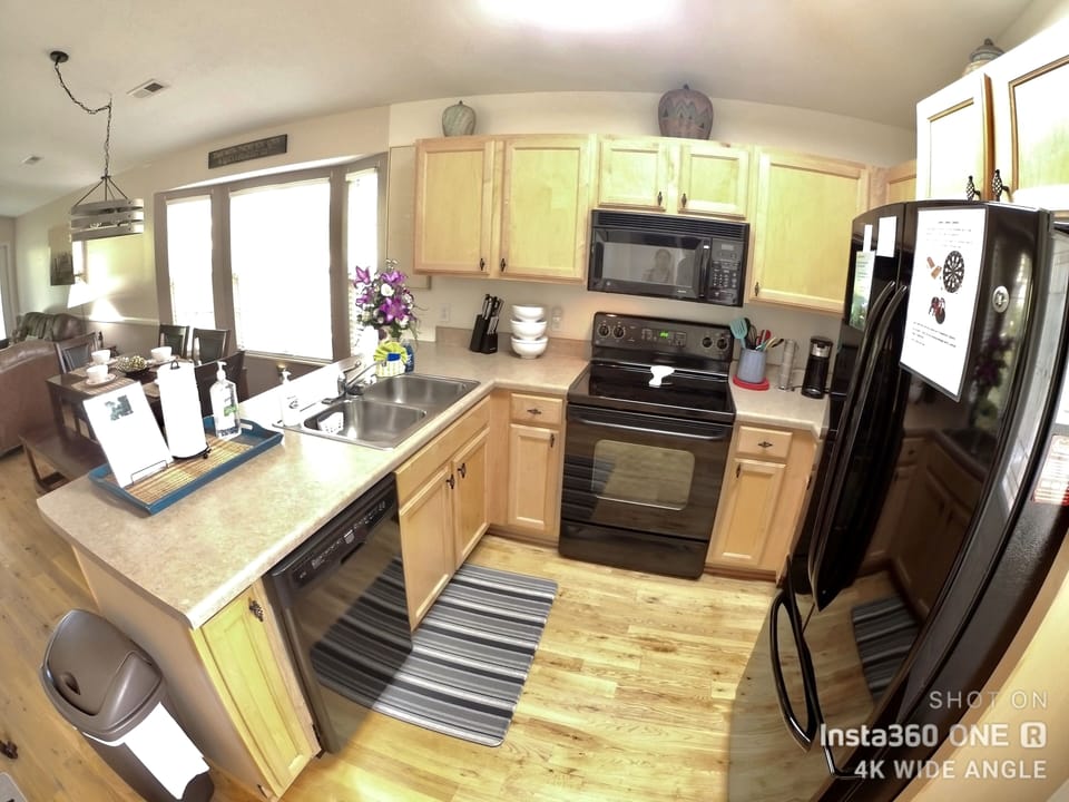 Fully stocked kitchen