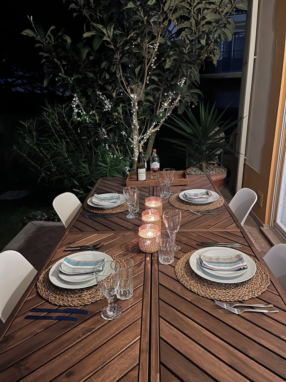 Outdoor dining area