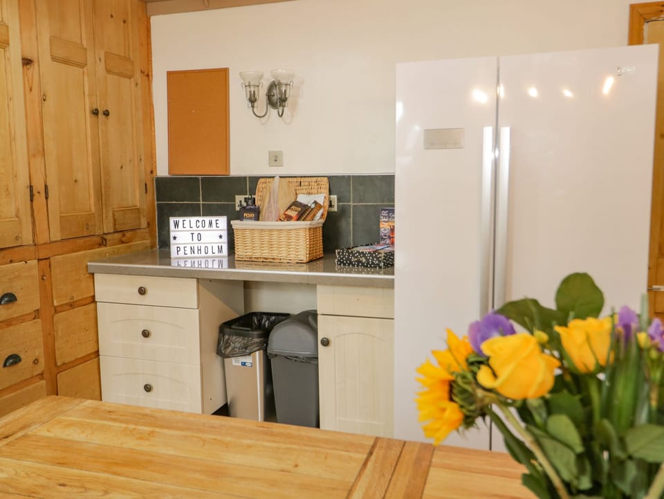 Dishwasher, highchair, cookware/dishes/utensils