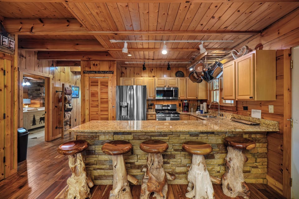 Spacious kitchen ready for home-cooked meals