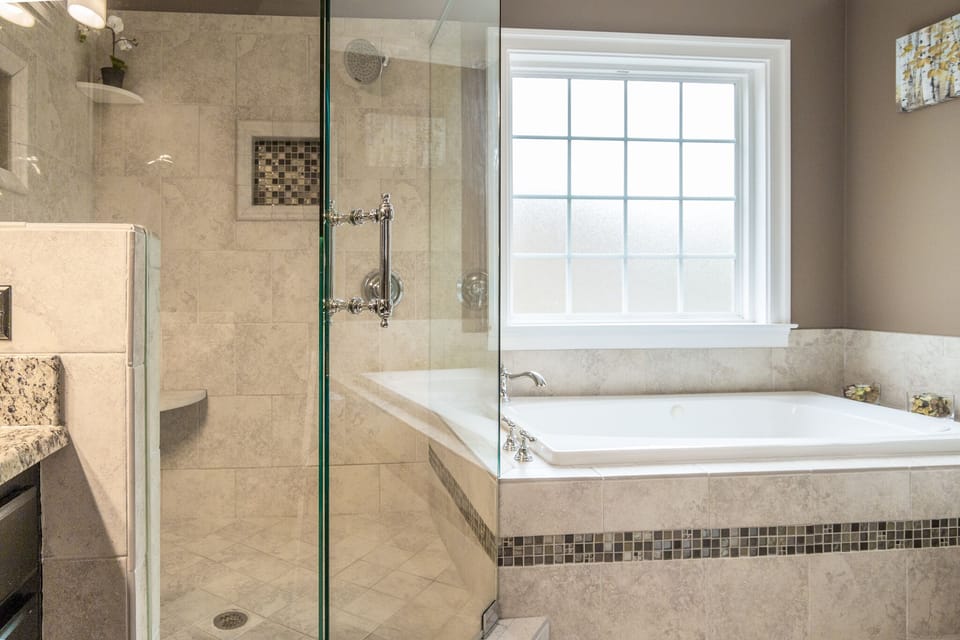 Master shower