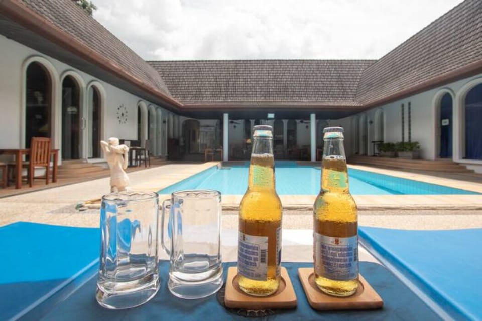 Relax by the pool and enjoy life. We have drinks, snacks and ice-cream available