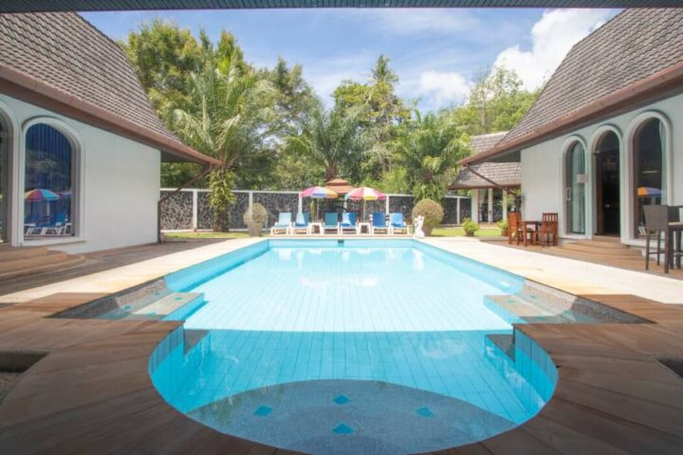 Go ahead - jump straight into the pool. No chlorine added, as we use salt water.