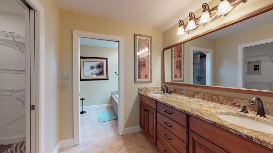 Primary Bath with Double Vanity