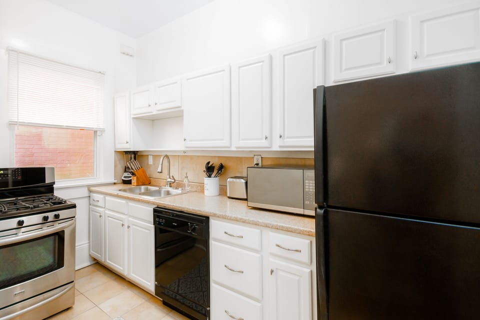 Gallery kitchen ready and waiting for morning coffee or a late night snack.