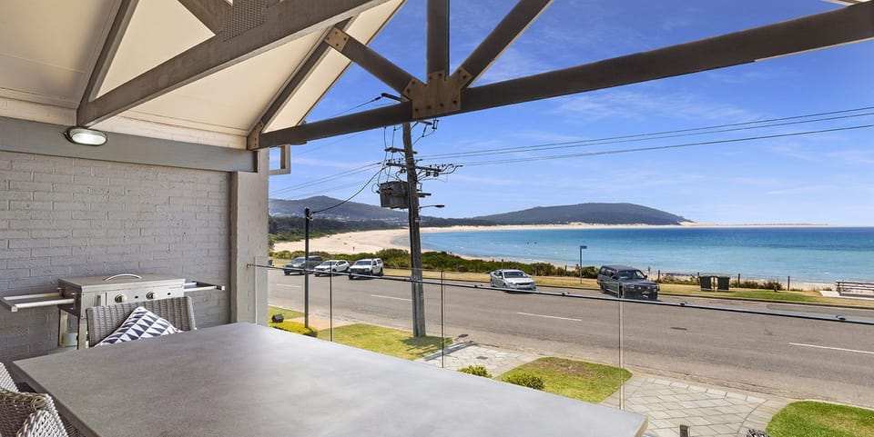 Balcony/BBQ View to Fingal Bay Beach