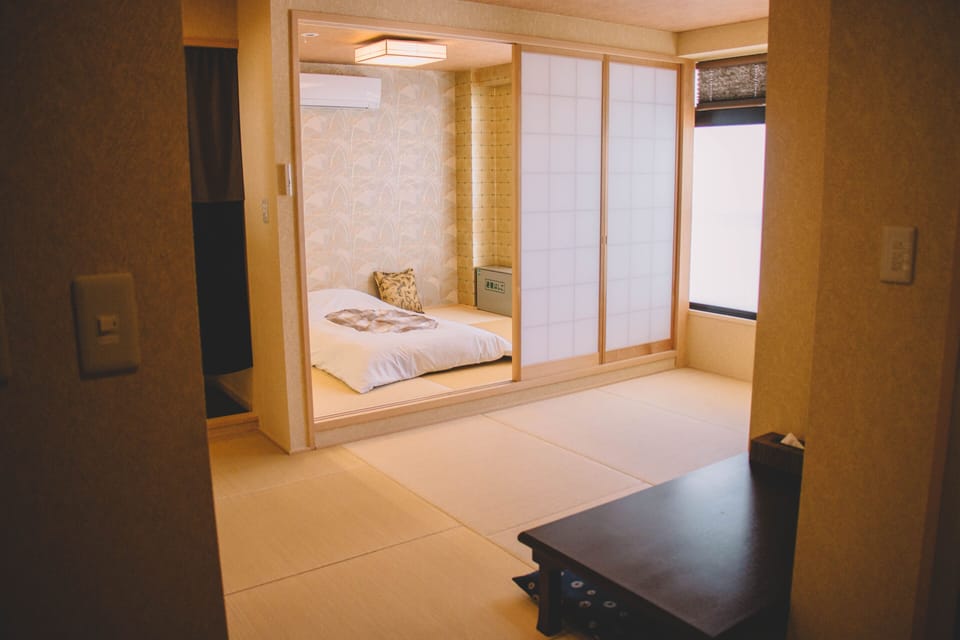 Japanese Style Room for 4 People (with Private Bathroom) No.5, Non Smoking | Desk, WiFi (free), bed sheets