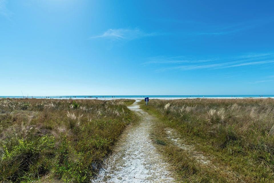 The condo is just a quick walk to the beach!