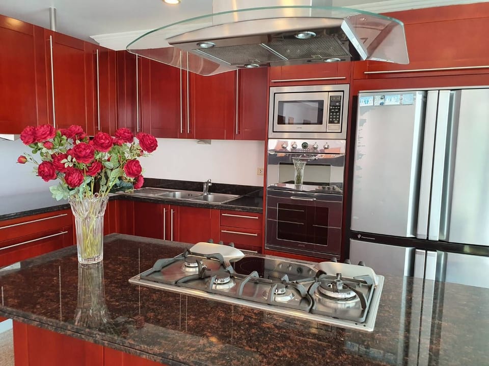 Shared fridge, microwave, electric kettle