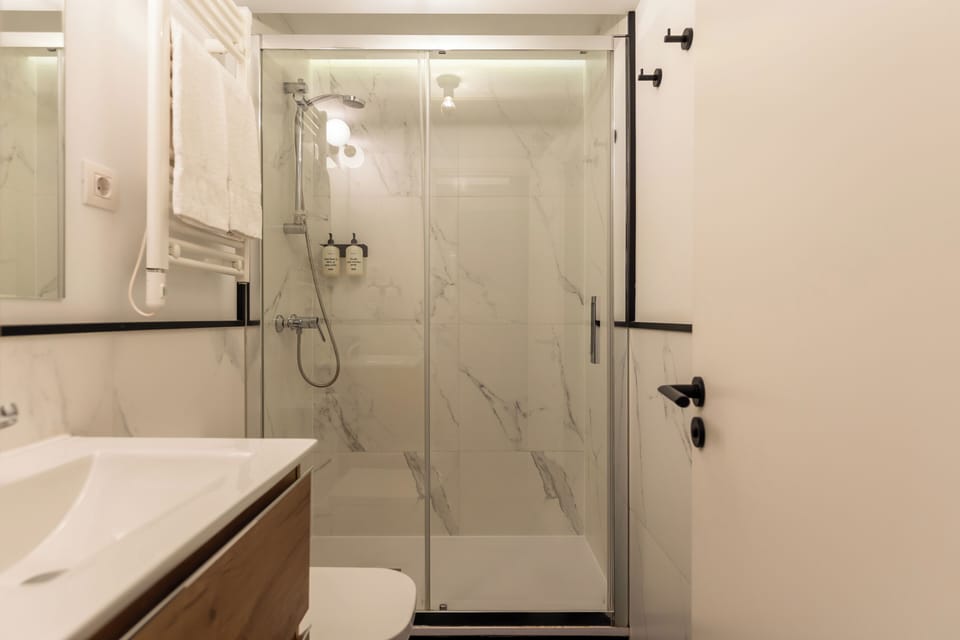Double Room (Cozy) | Bathroom | Shower, rainfall showerhead, free toiletries, hair dryer