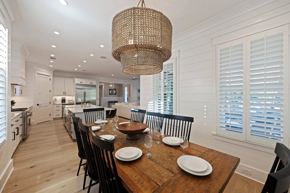 Dining for Eight in the Open Floor Plan Main Living Area