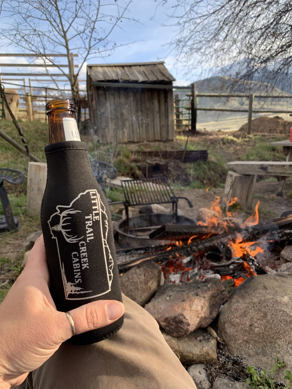 Campfire sites all every cabin