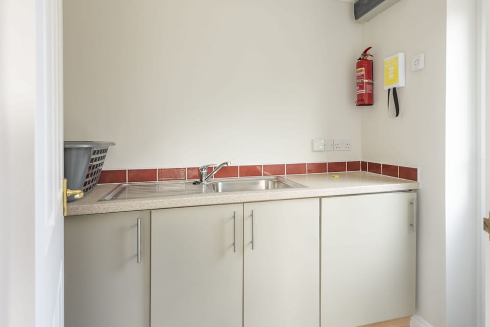 September Sea, Port Isaac. Ground floor: There is also a convenient utility room
