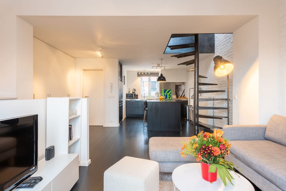 Panoramic Apartment, 1 Bedroom | Living area | Flat-screen TV
