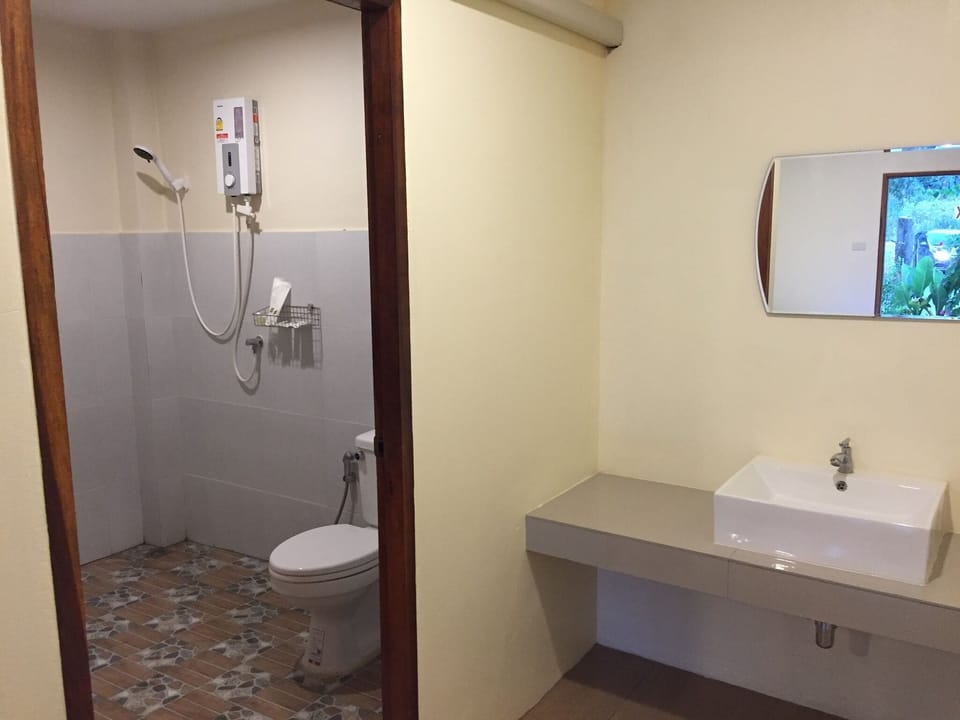 Deluxe Double Room | Bathroom | Shower, towels, soap, shampoo