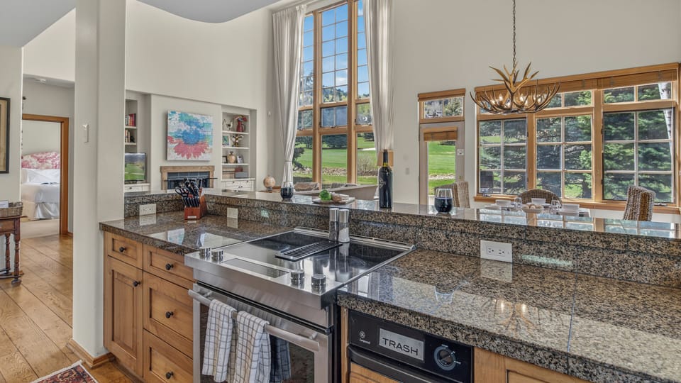 Kitchen with views of the Great Room, Main Level