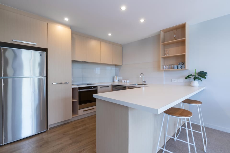 Private 3 Bedroom Apartment | Private kitchen | Full-size fridge, microwave, oven, stovetop