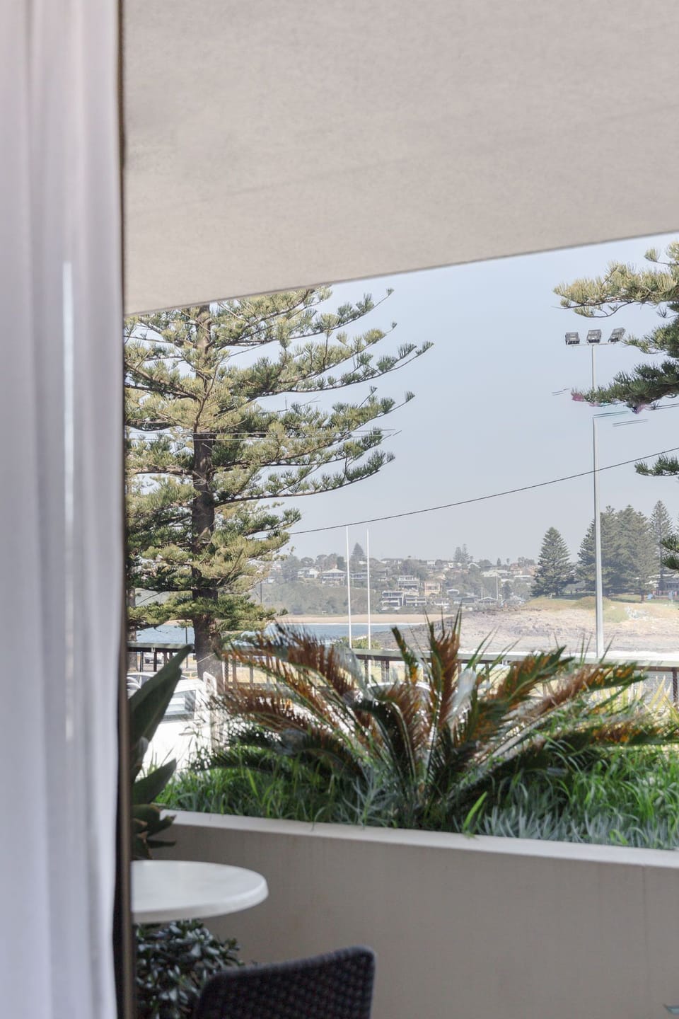 Balcony with ocean views