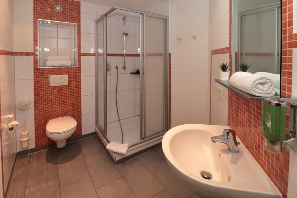Shower, hair dryer