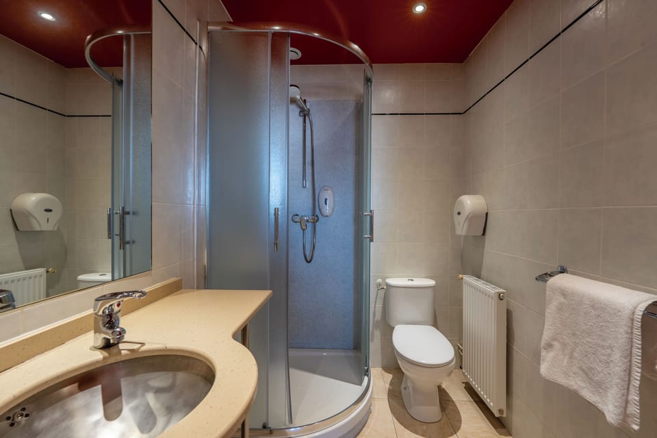 Superior Double Room | Bathroom | Hair dryer, towels