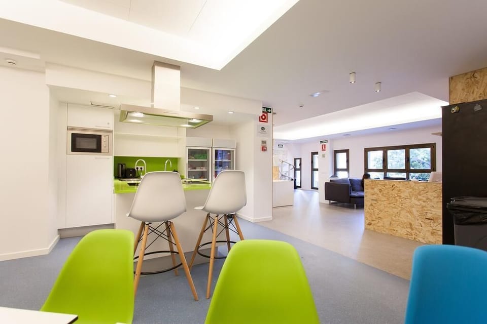 Shared fridge, microwave