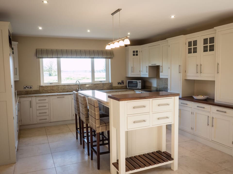 Superior Villa | Private kitchen | Full-size fridge, microwave, oven, stovetop