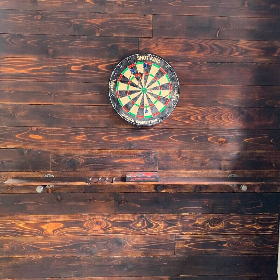 Garage bonus room dart board