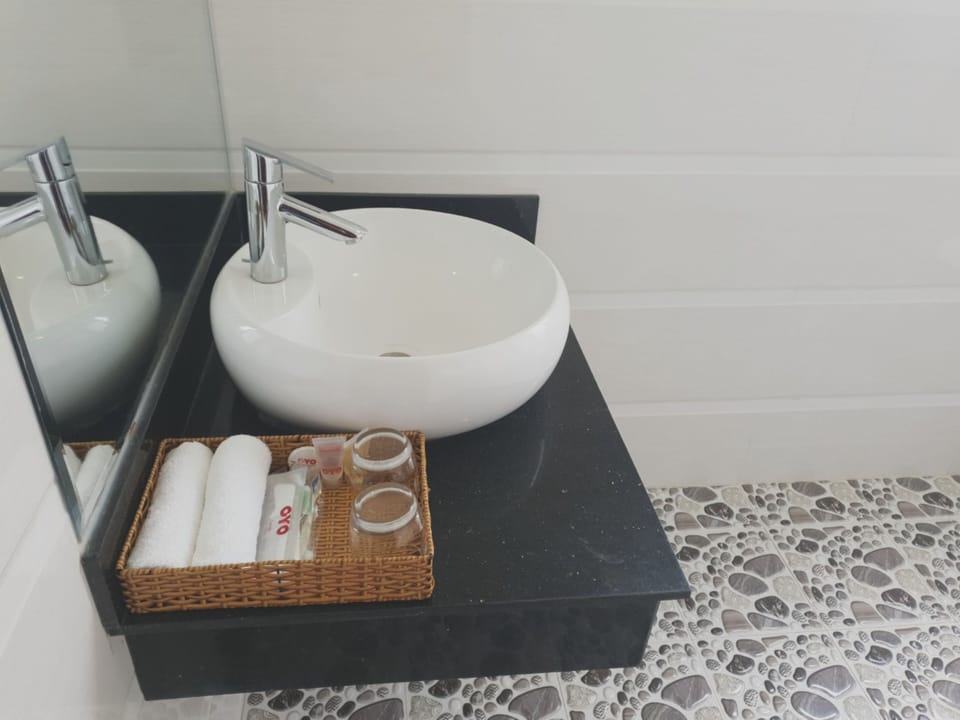 Free toiletries, hair dryer, slippers, towels
