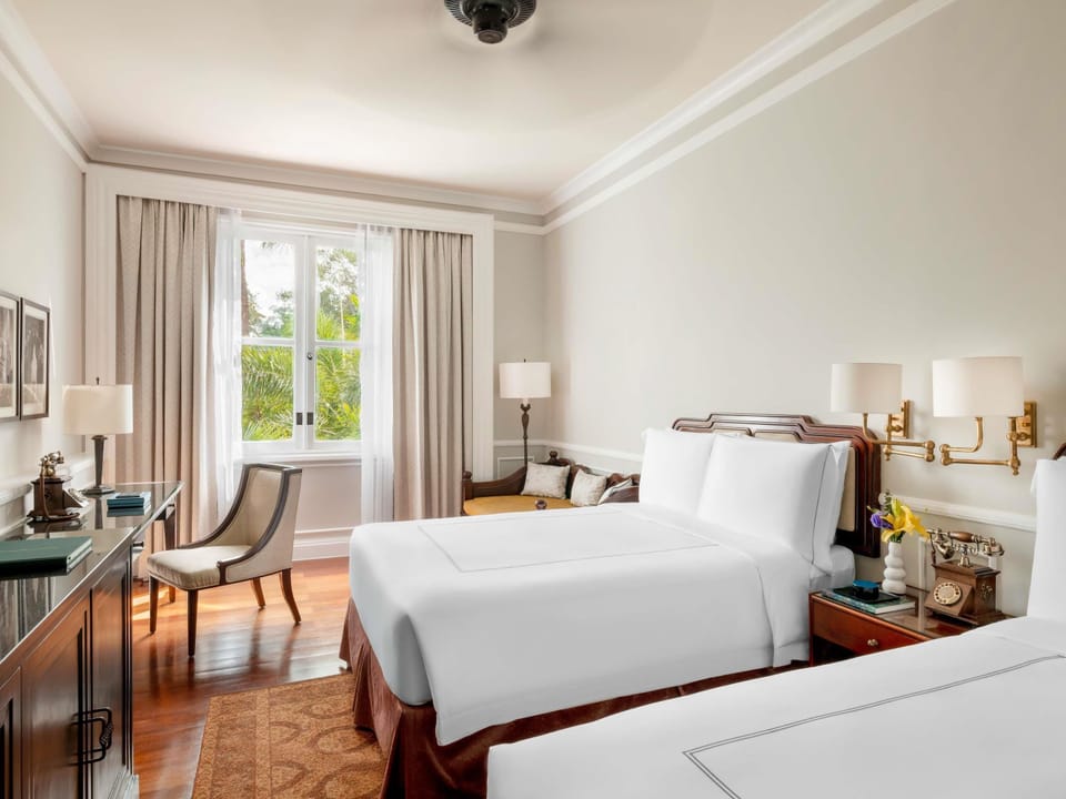 State Room Twin Beds | Egyptian cotton sheets, premium bedding, pillowtop beds, minibar