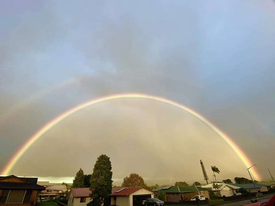 Double Rainbow in the neighborhood