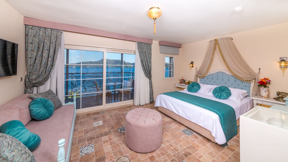 Standard Room, Sea View | Egyptian cotton sheets, premium bedding, down comforters