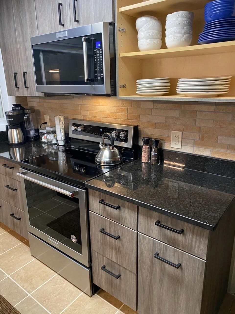 This new kitchen has everything you'll need to prepare the perfect meal or snack