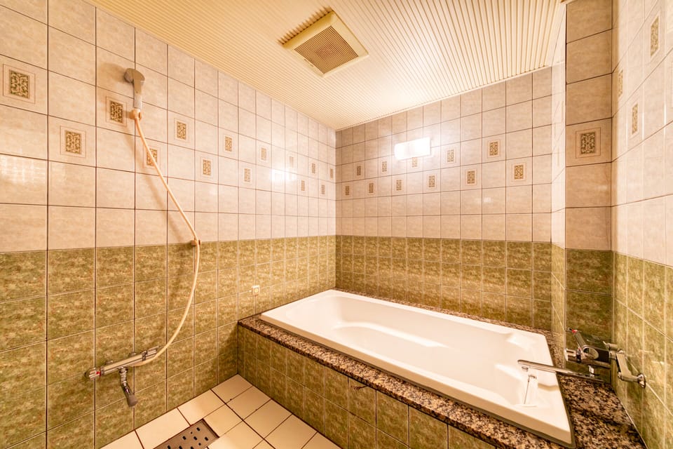 Deluxe Double Room | Bathroom | Separate tub and shower, free toiletries, hair dryer, slippers