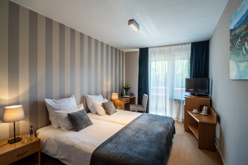 Classic Double Room, Mountain View | Individually furnished, desk, laptop workspace, blackout drapes