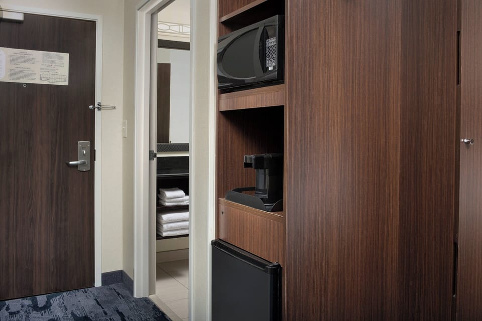 In-room safe, desk, iron/ironing board, free cribs/infant beds